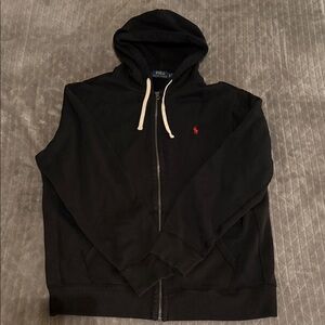 Polo by Ralph Lauren Black Zip-Up Sweater